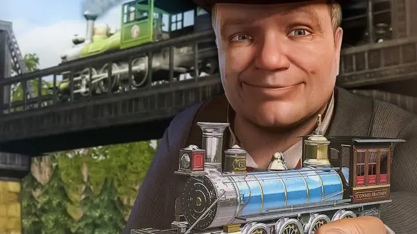 Old train game screen