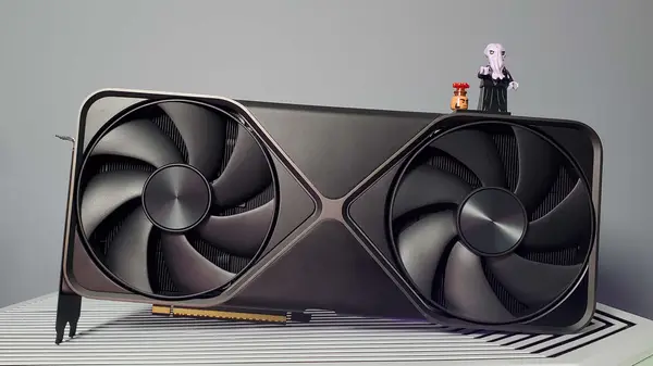 Nvidia graphics card close-up