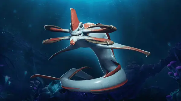 Underwater alien creature scene