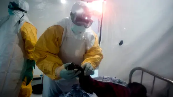 medical workers in care