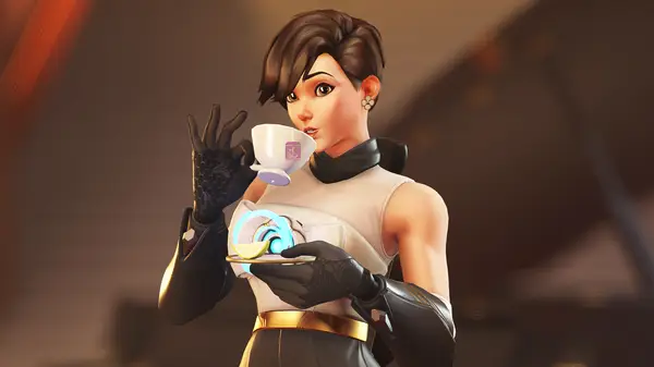 Overwatch hero in action