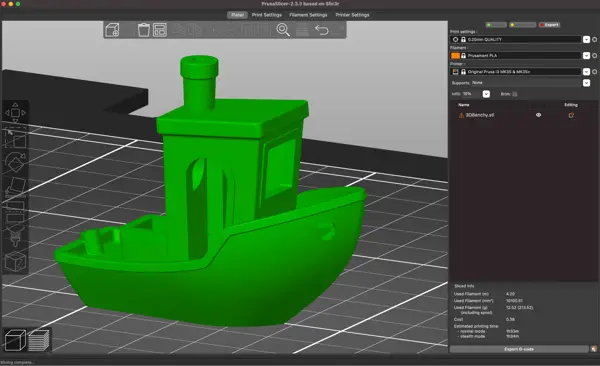 Switch powering 3D printer