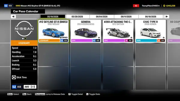 Forza car pass