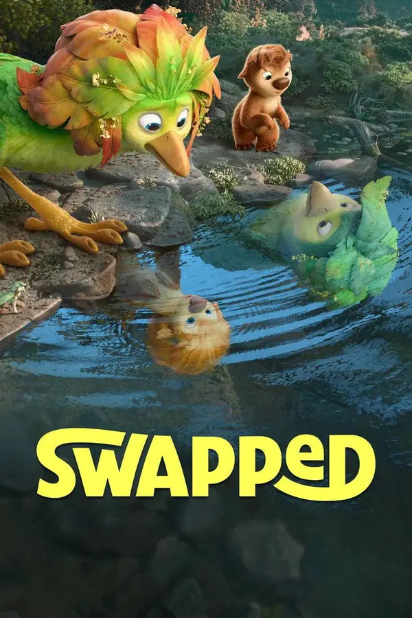 animated birds in forest