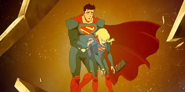 Superman looking at sky