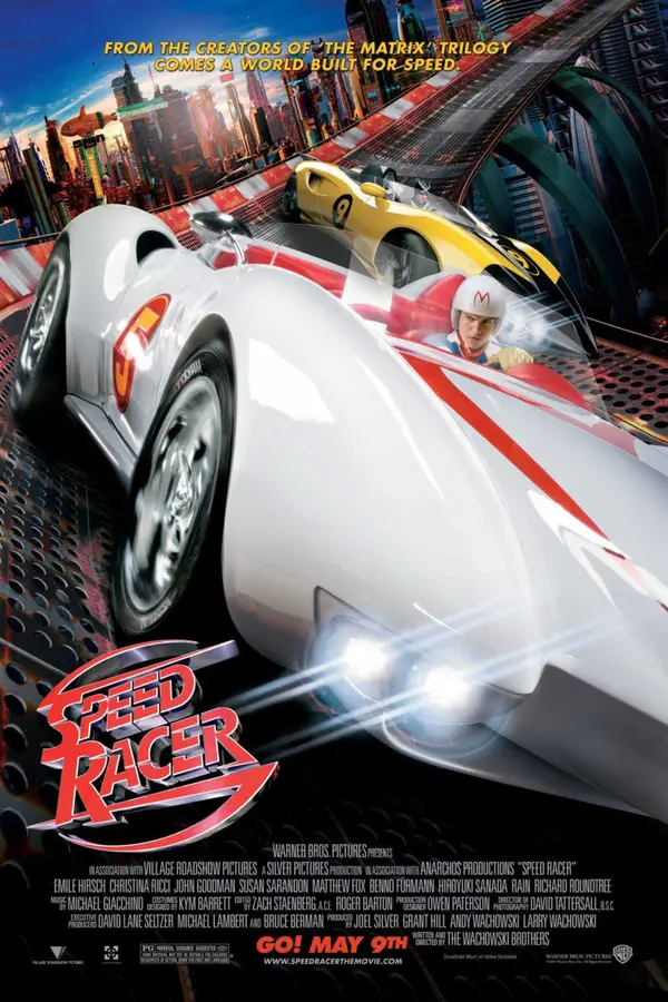 Speed Racer driving fast