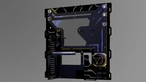 Wall mounted PC case